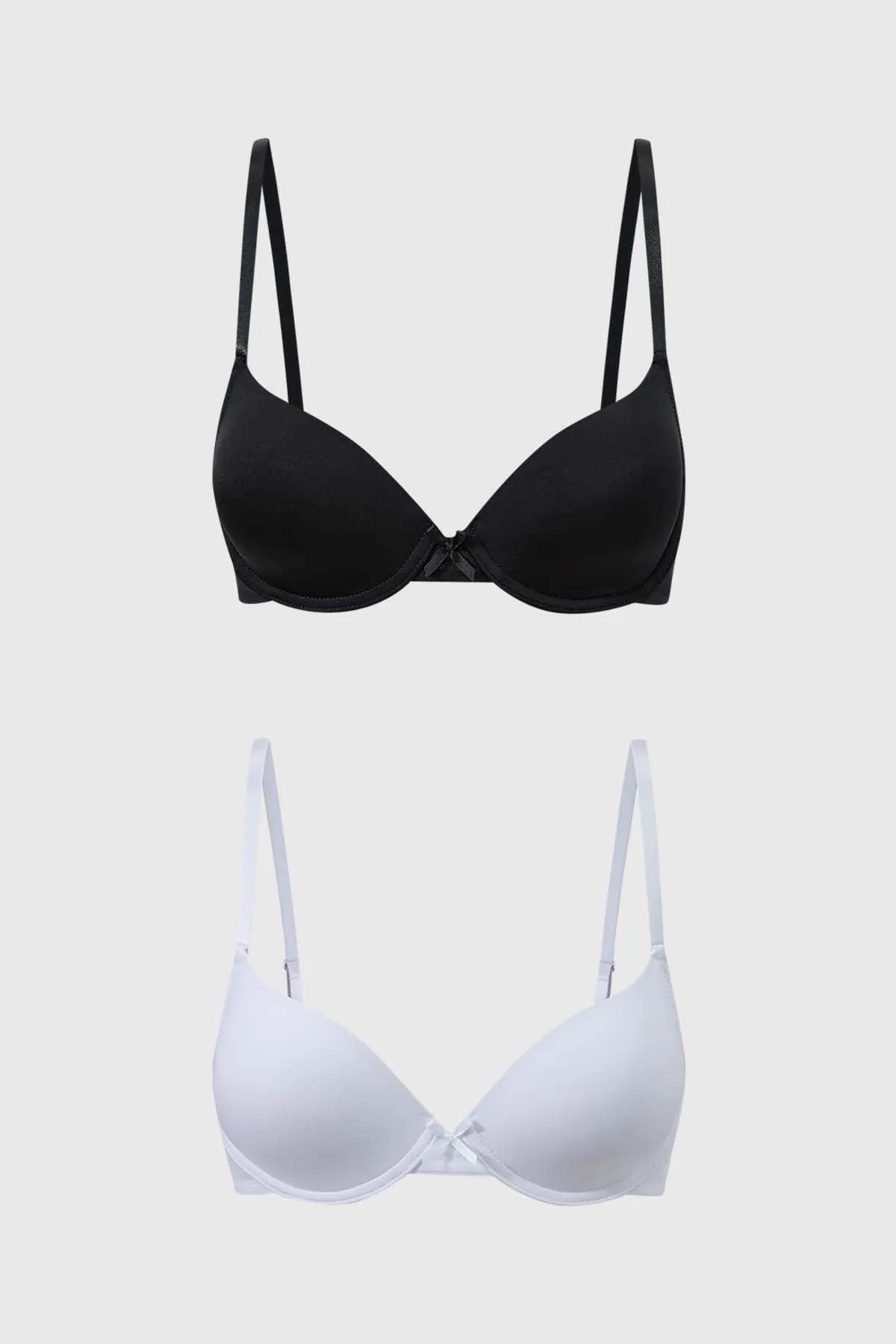 Sostén Mujer Bipack Copa Soft Liso Blanco