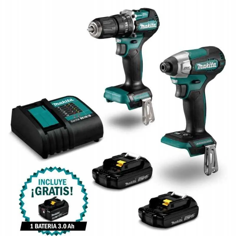 COMBO Taladro 1/2" DHP487+Atornillador Impac DTD1