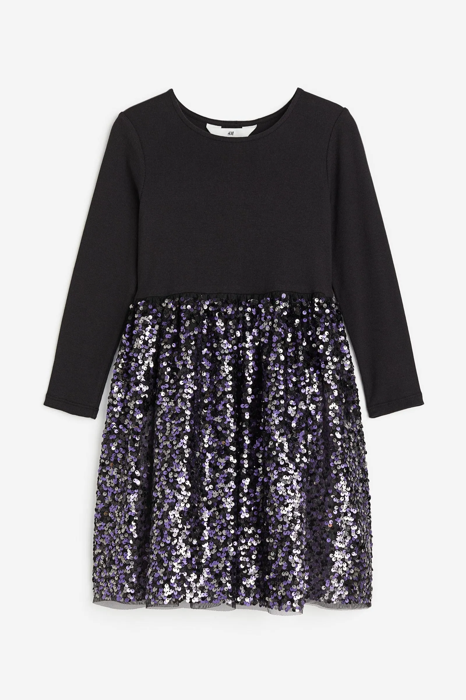 Vestido de punto con lentejuelas