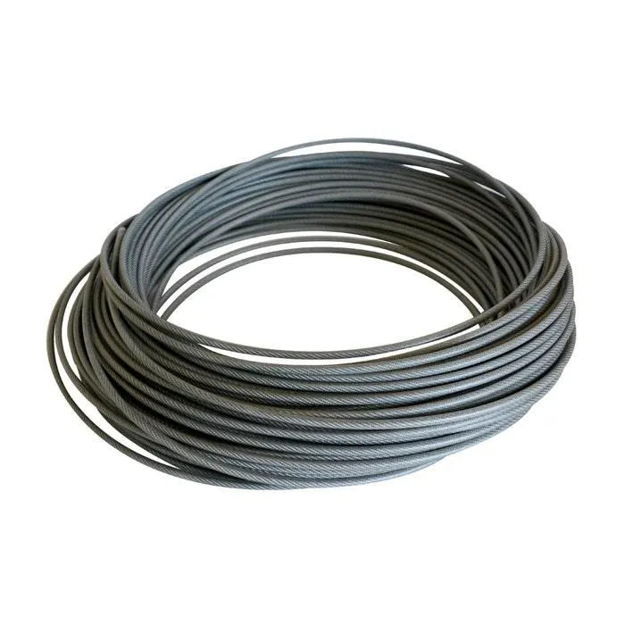 CABLE ACERO GALV ALEMAN 4 MM C/PL GRADO 1960 N