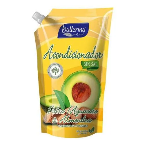 Acondicionador Ballerina Sin Sal Palta Almendra Doypack 900 ml