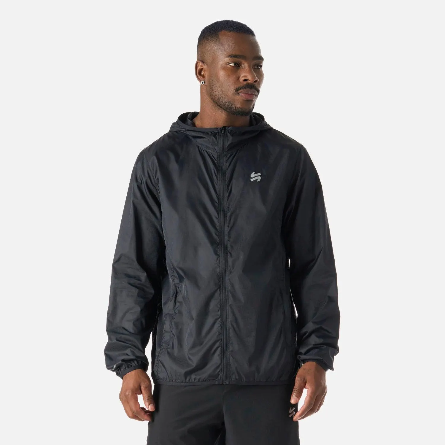 Chaqueta Hombre Built To Move Windbreaker Jacket Negro Vulcano