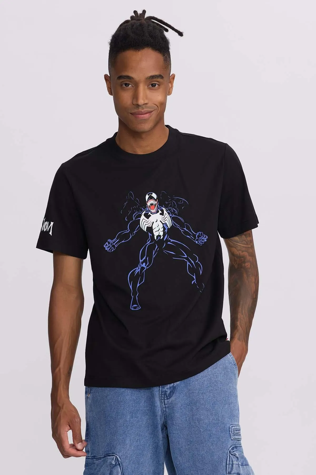 Polera Hombre Venom Negro