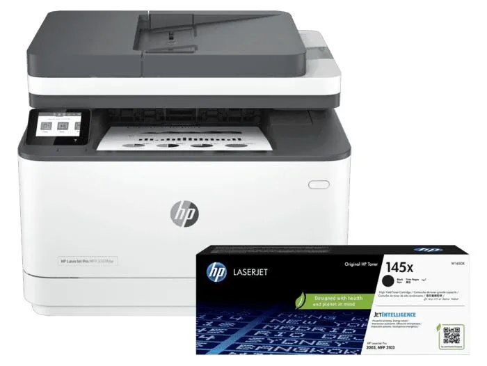 Impresora HP LaserJet Pro MFP 3103fdw + Cartucho de Tóner LaserJet HP 145X Negro