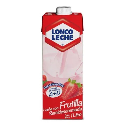 Leche De Frutilla Loncoleche 1 L