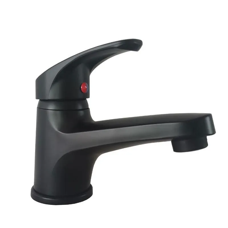 Monomando Lavamanos Abs Eko Negro Mate