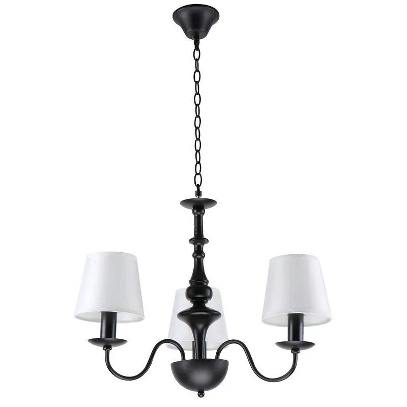 Lámpara Colgante Negro 3 Luces E14 40 w