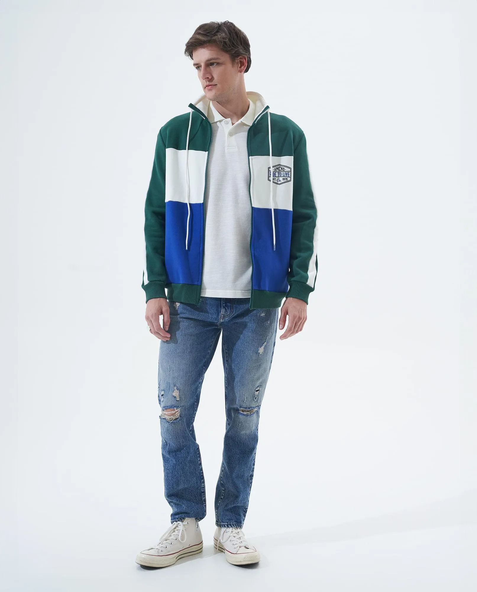 Buzo de diseño abierto para hombre