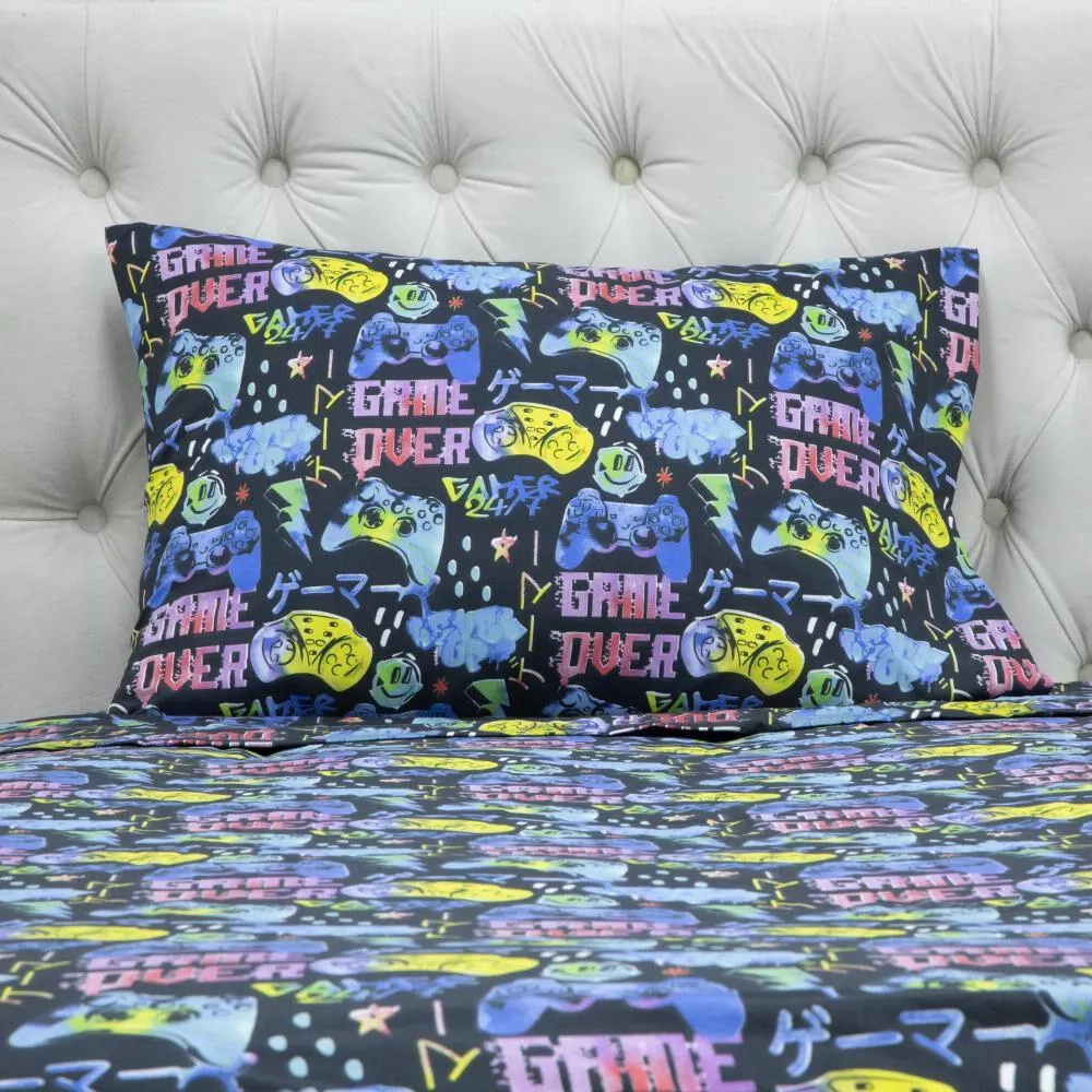 Juego De Sábanas Casaideal Kids Gamercolors / 1.5 Plazas