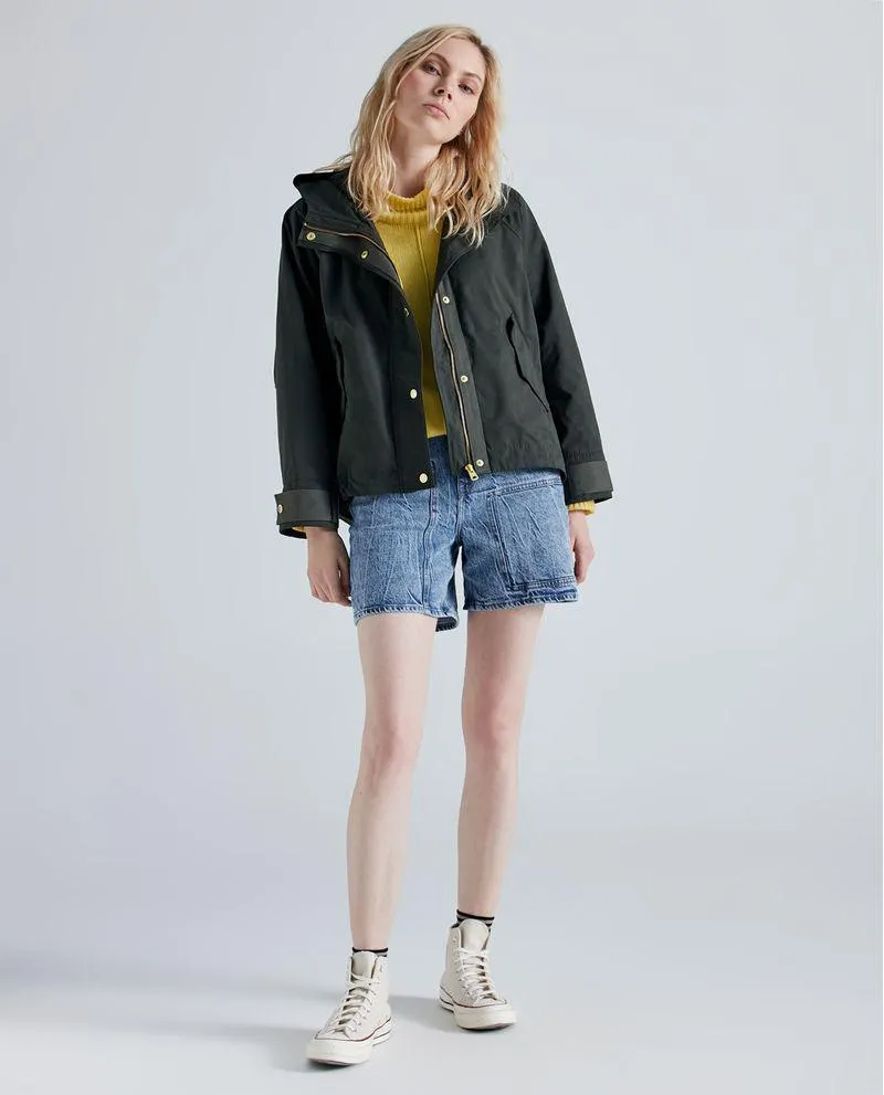 Short en denim tono medio para mujer