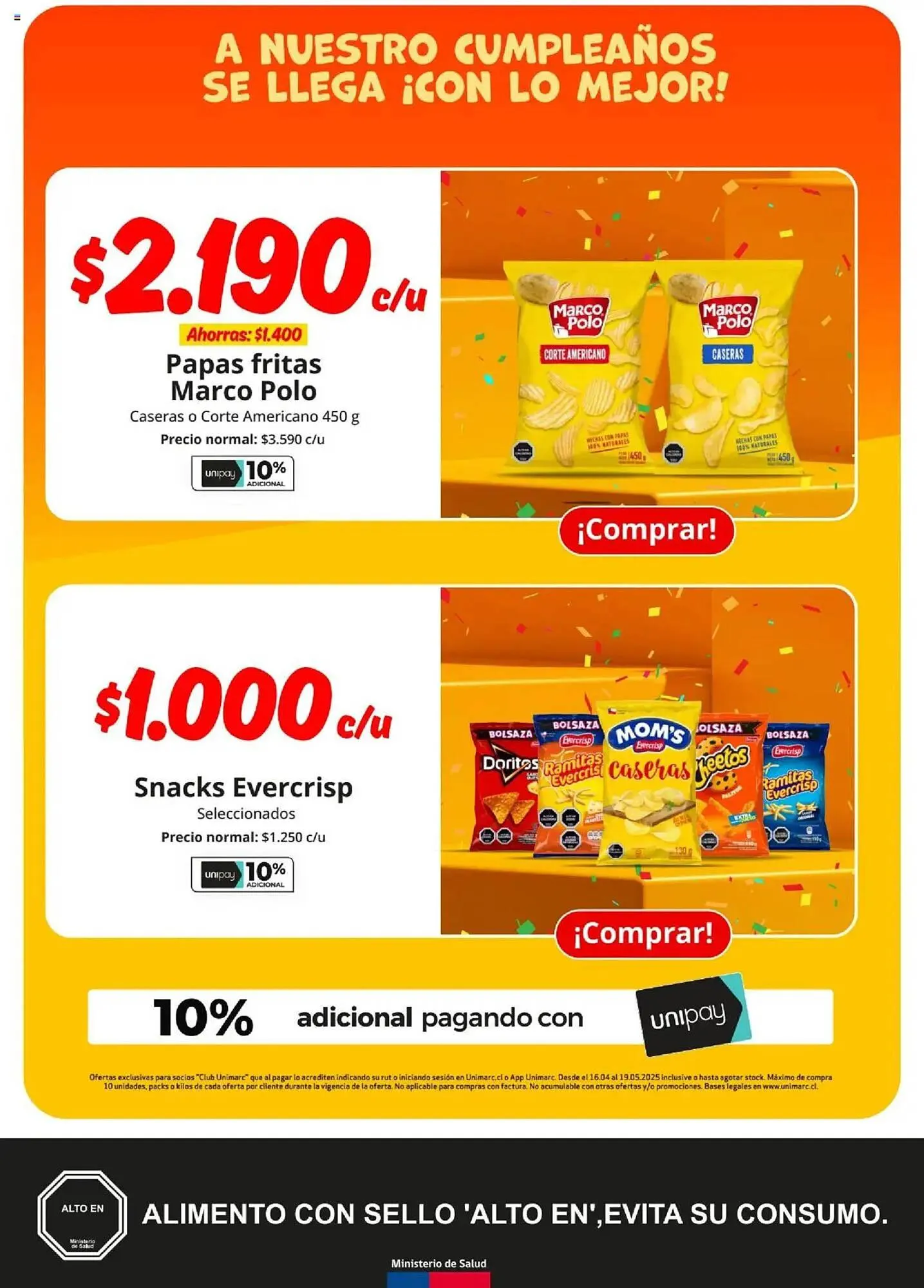 Catálogo de Catálogo Unimarc 16 de abril al 19 de mayo 2025 - Página 8