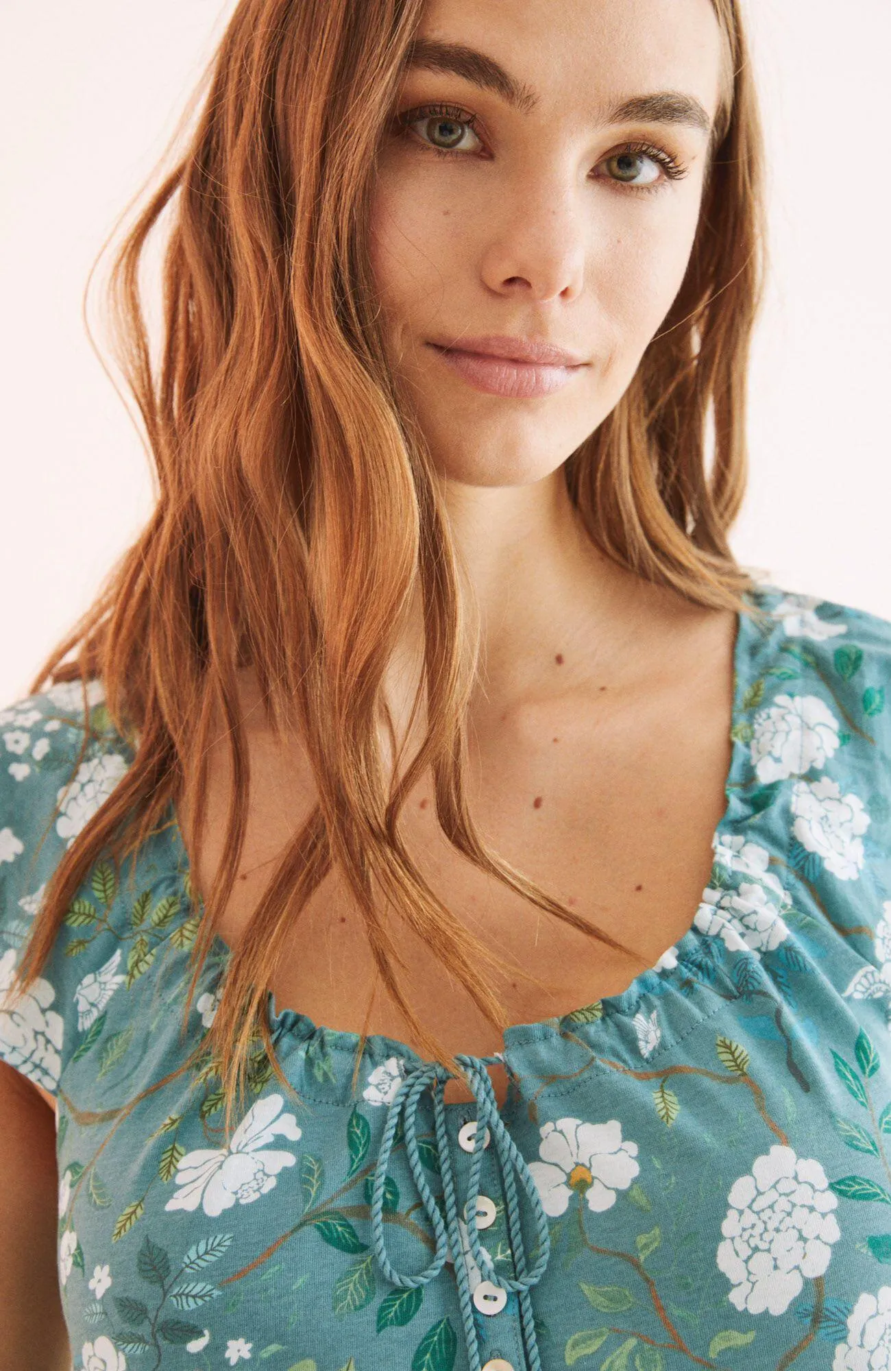 Camisa de Dormir Women'Secret Oriental Daily Estampado Azul