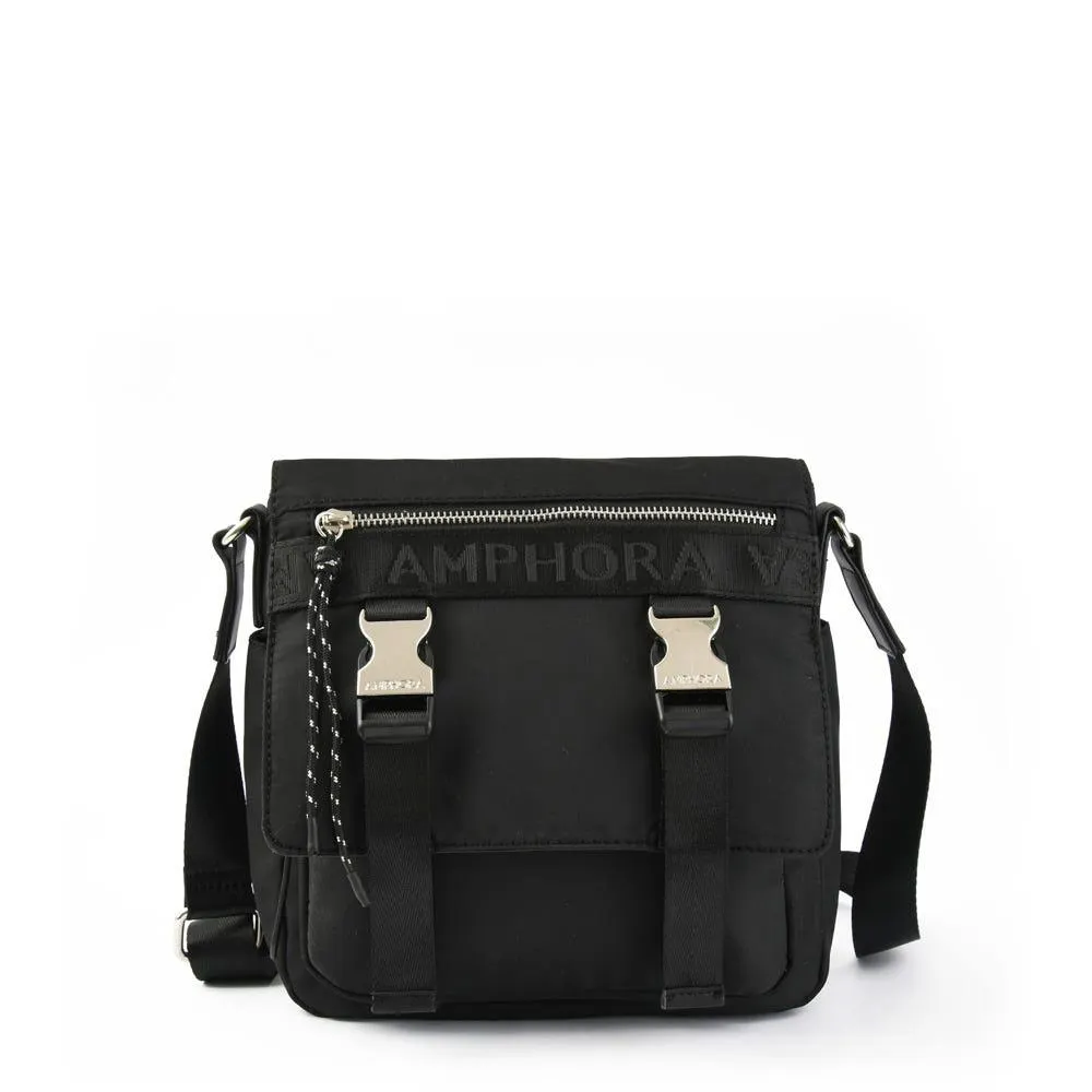 Mayna bandolera con tapa negro