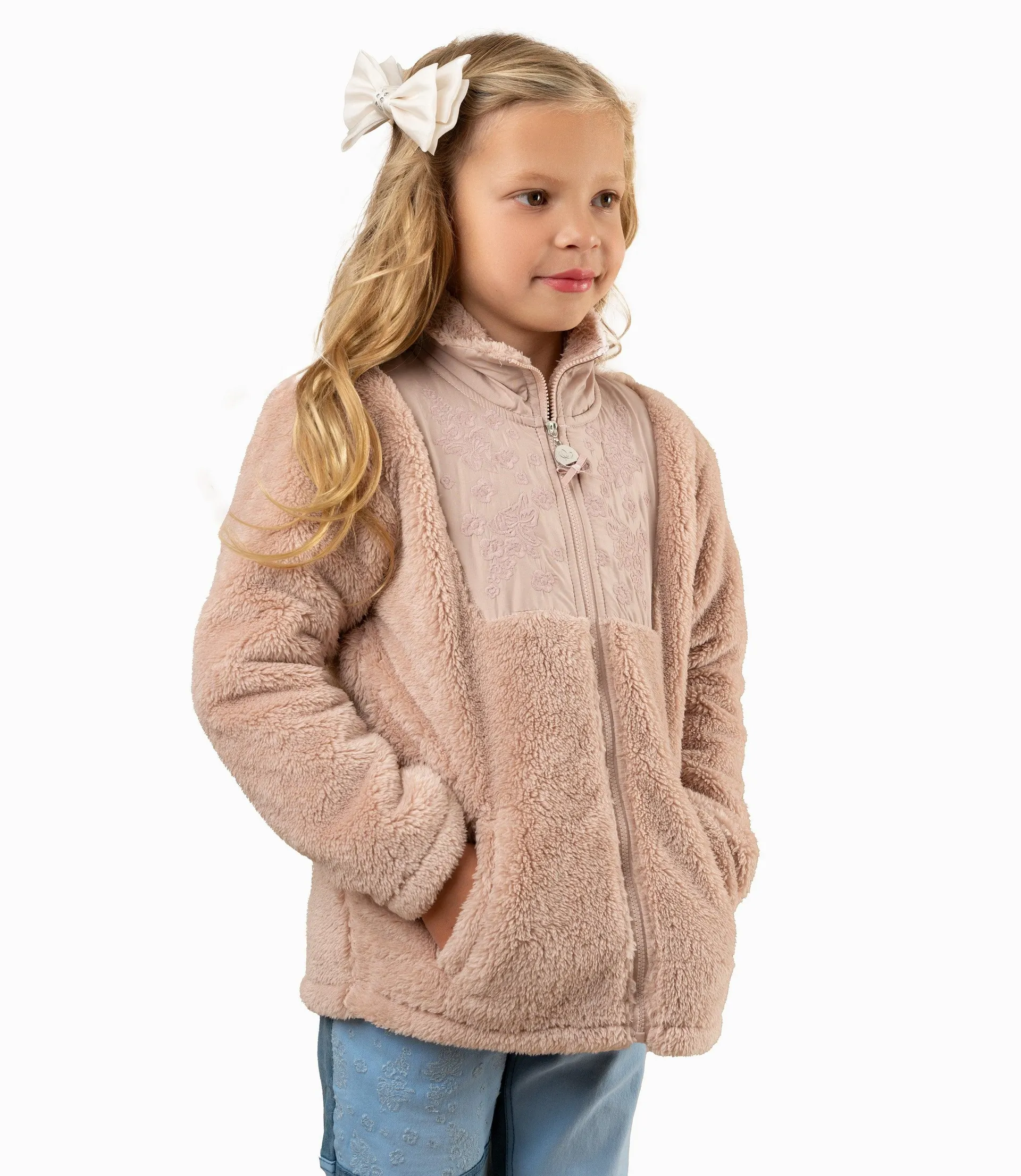 Abrigo Niña Con Flores