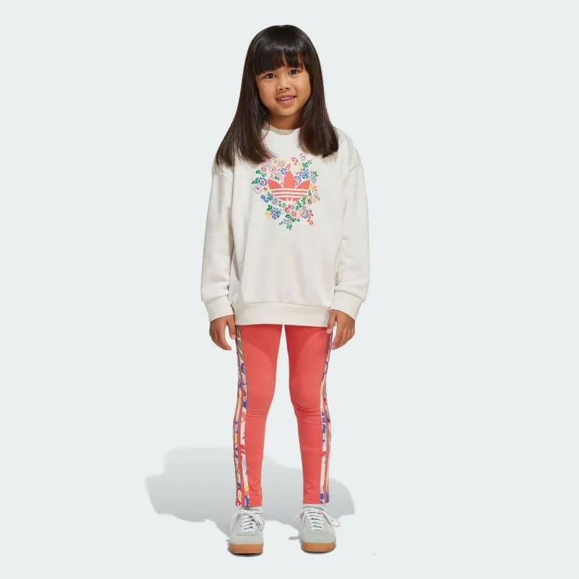 Conjunto adidas Originals x Liberty London Crew Leggings Niños