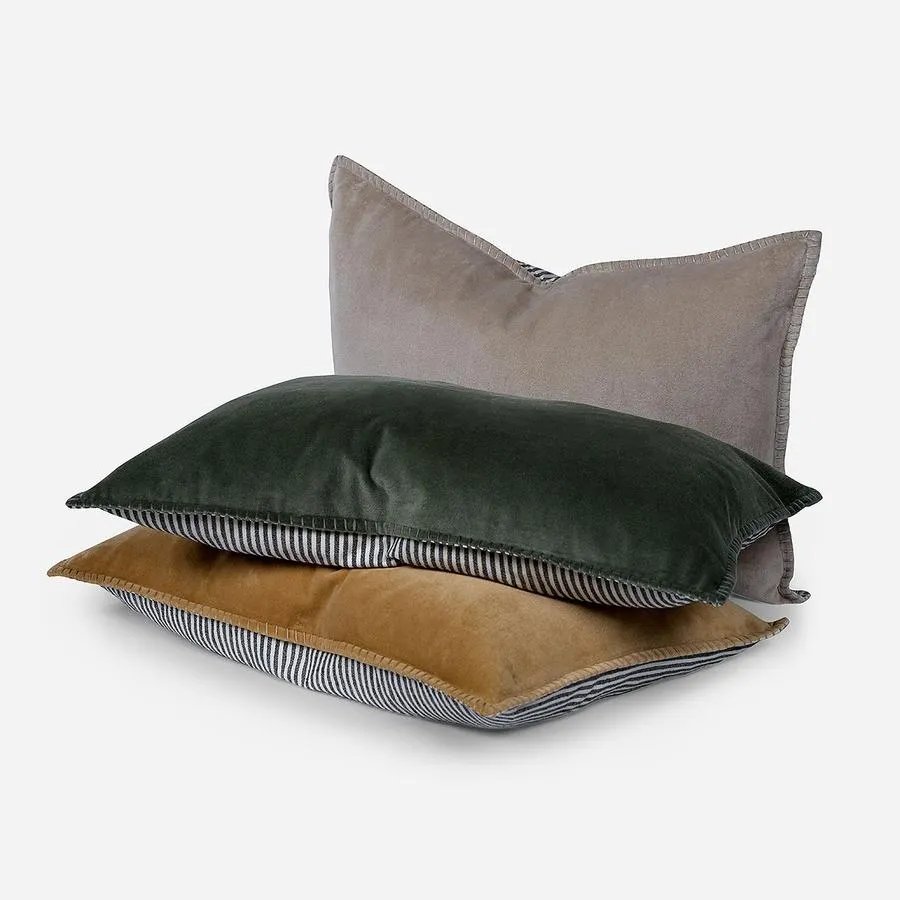 Funda de Cojín Velvet Stripes 60 x 40 cm