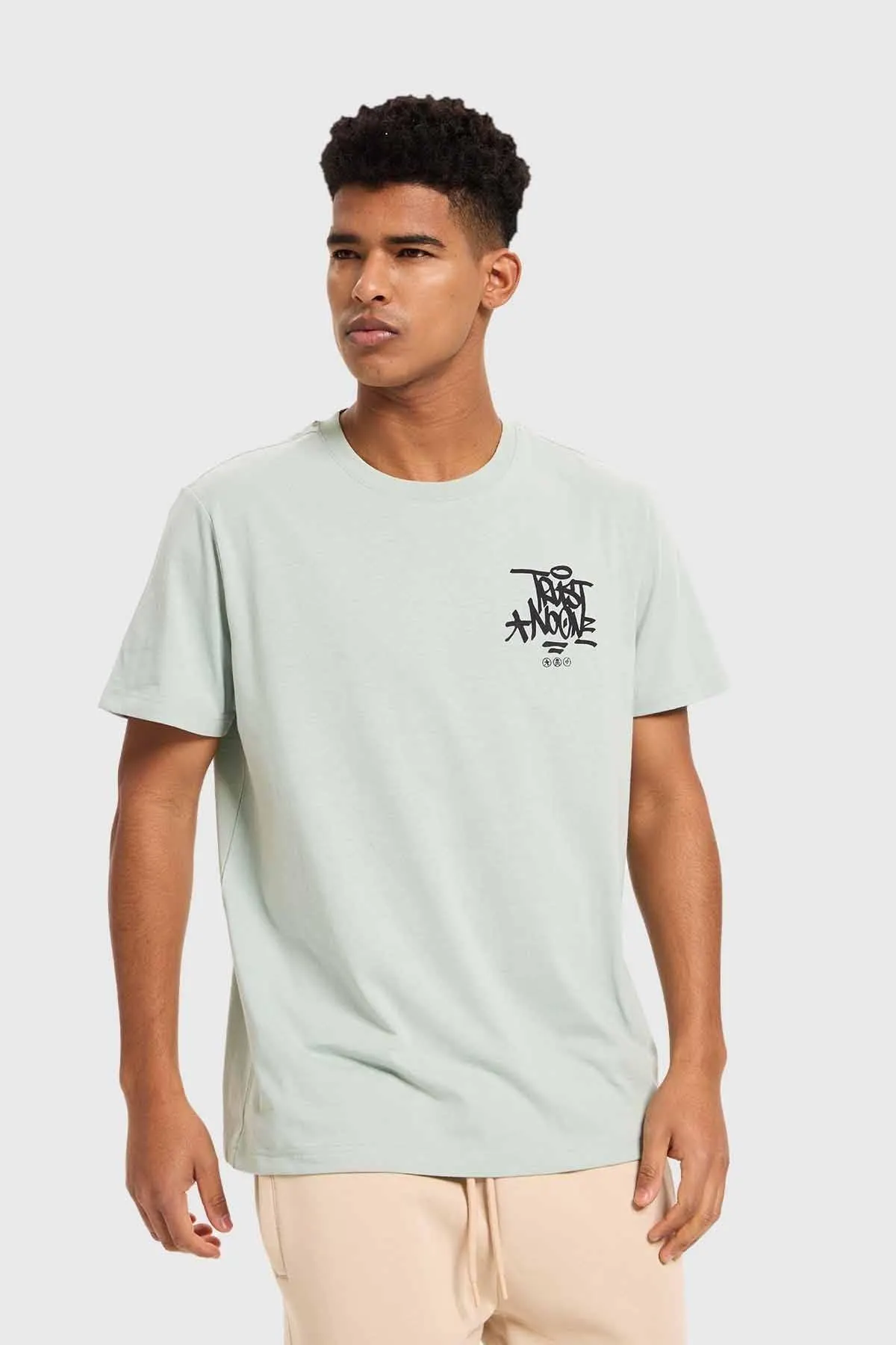 Polera Hombre Print Verde