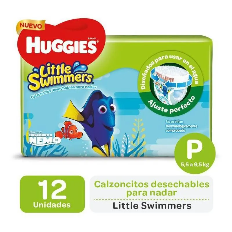 Pañal Huggies Little Swimmers P 12 und