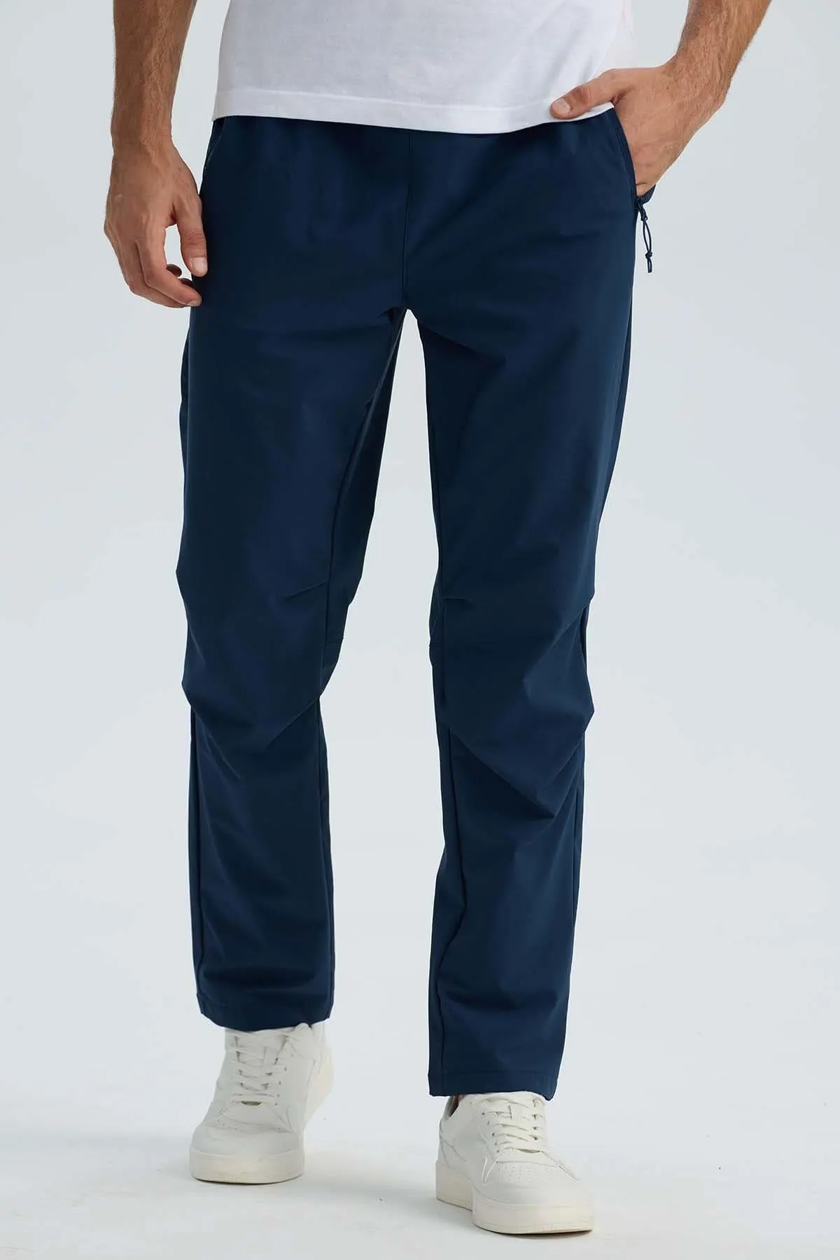 Pantalón Buzo Hombre Calce Recto Azul Marino