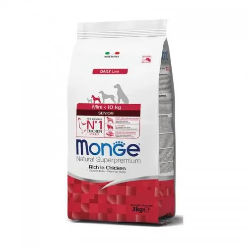 MONGE MINI SENIOR CHICKEN 3 KG