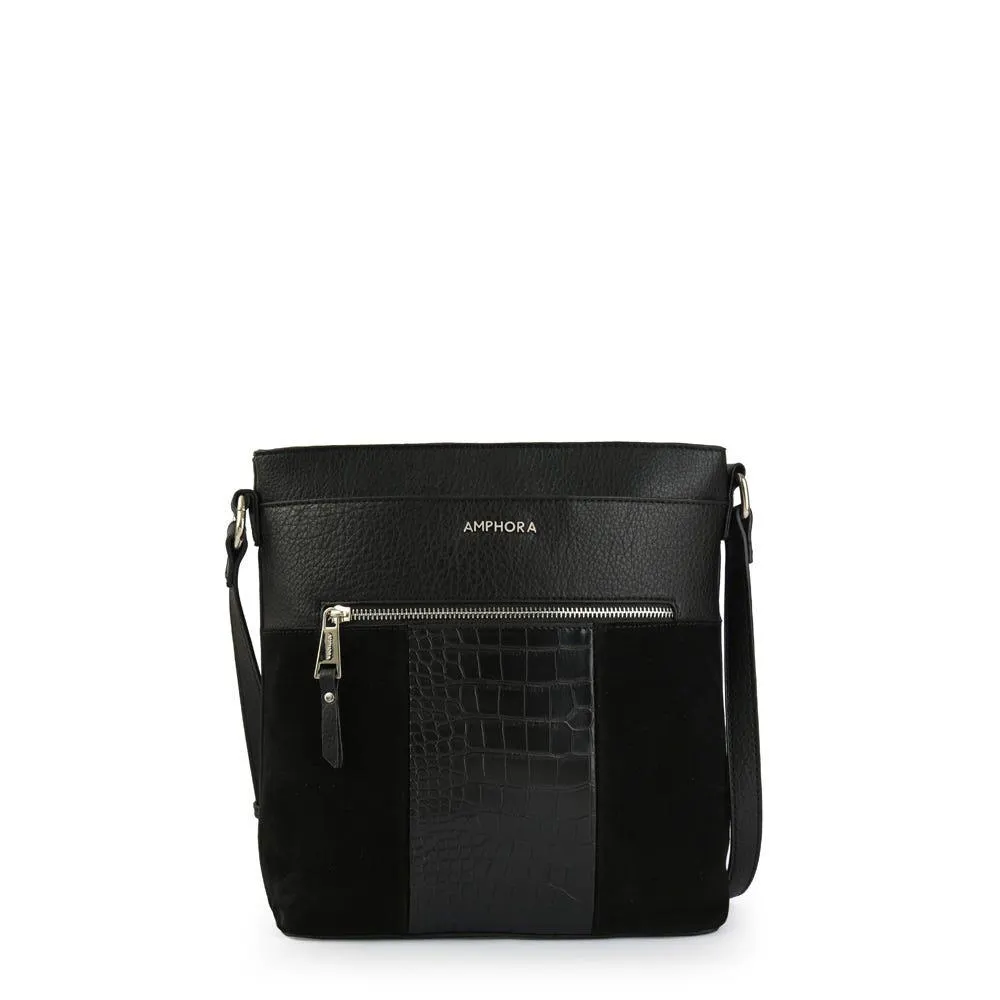 Elina cartera bandolera mediana negro