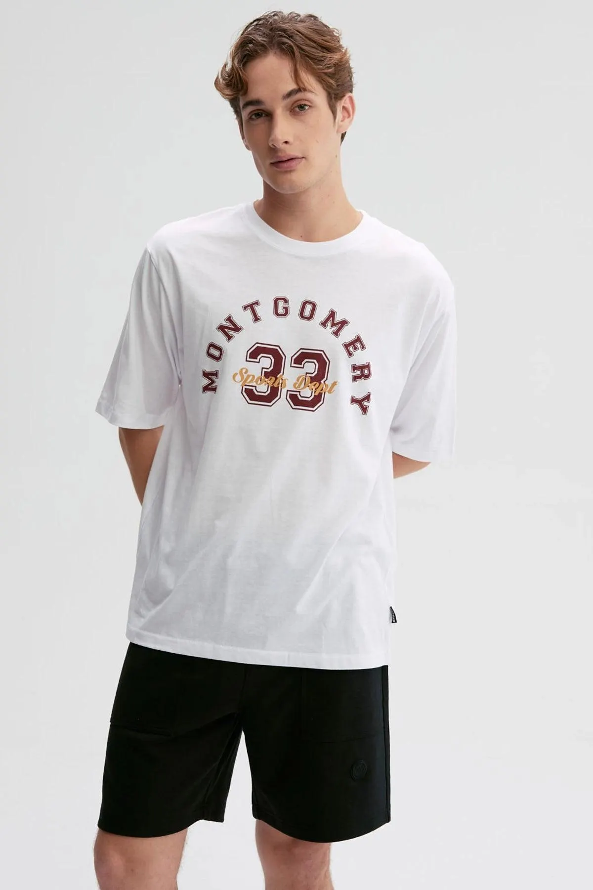 Polera Hombre Print Central Blanco