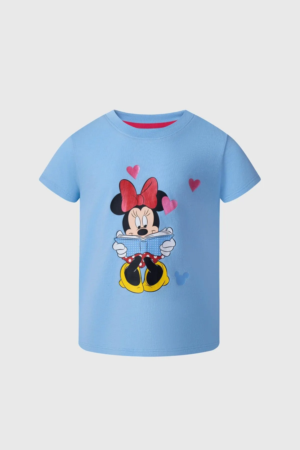 Polera Niña Minnie Celeste