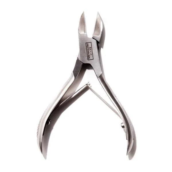 Corta Uñas Cobalto Curvo Doble Resorte Ricco