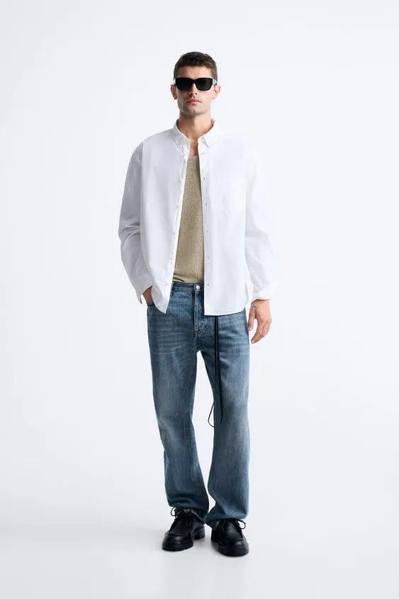 CAMISA POPELÍN ALGODÓN