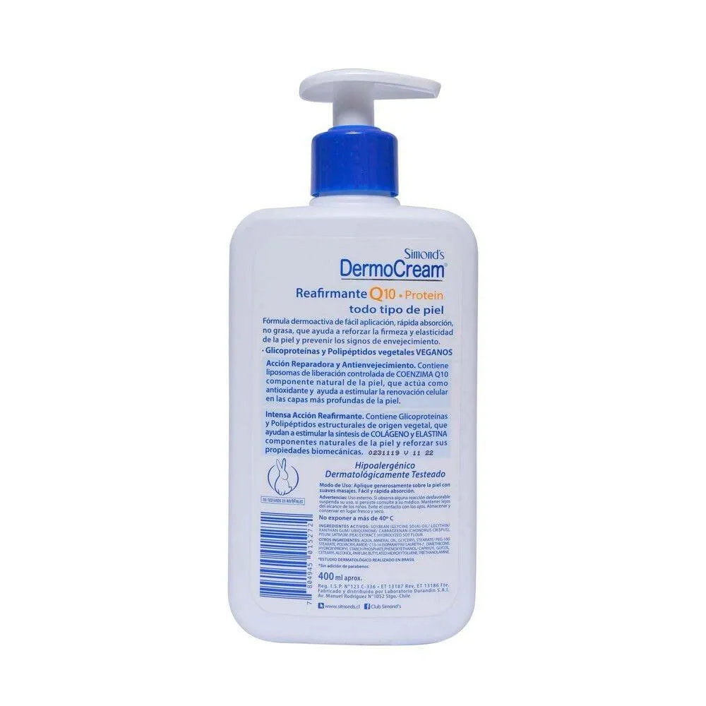 Crema Reafirmante Q10 Protein Dermocream 400 mL