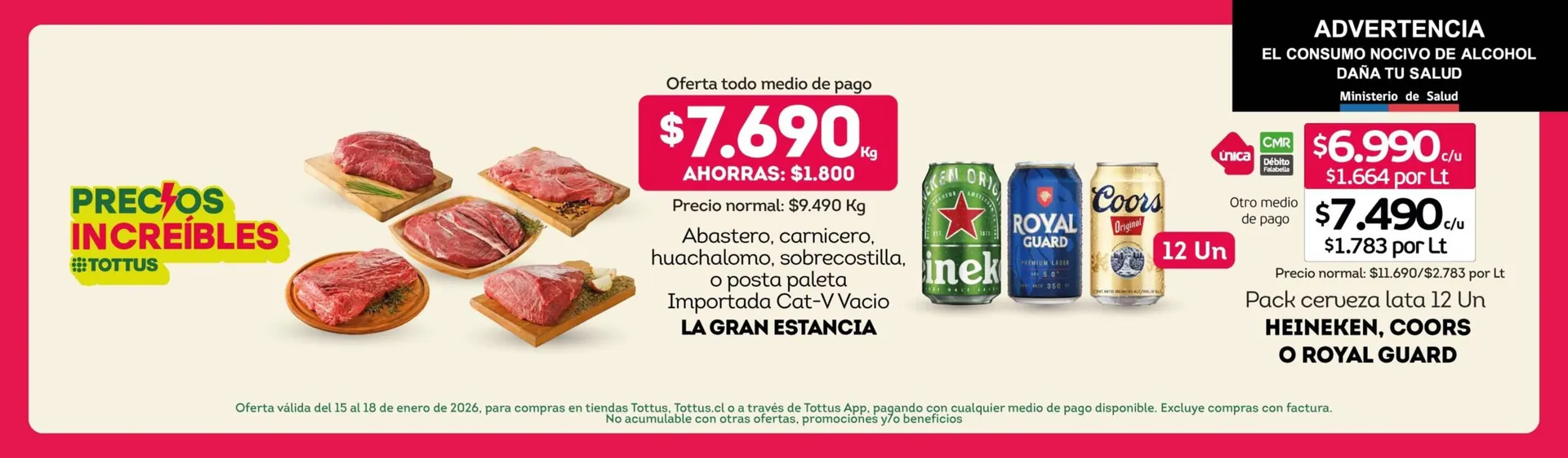 Catálogo de Catálogo Tottus 15 de enero al 18 de enero 2026 - Página 1