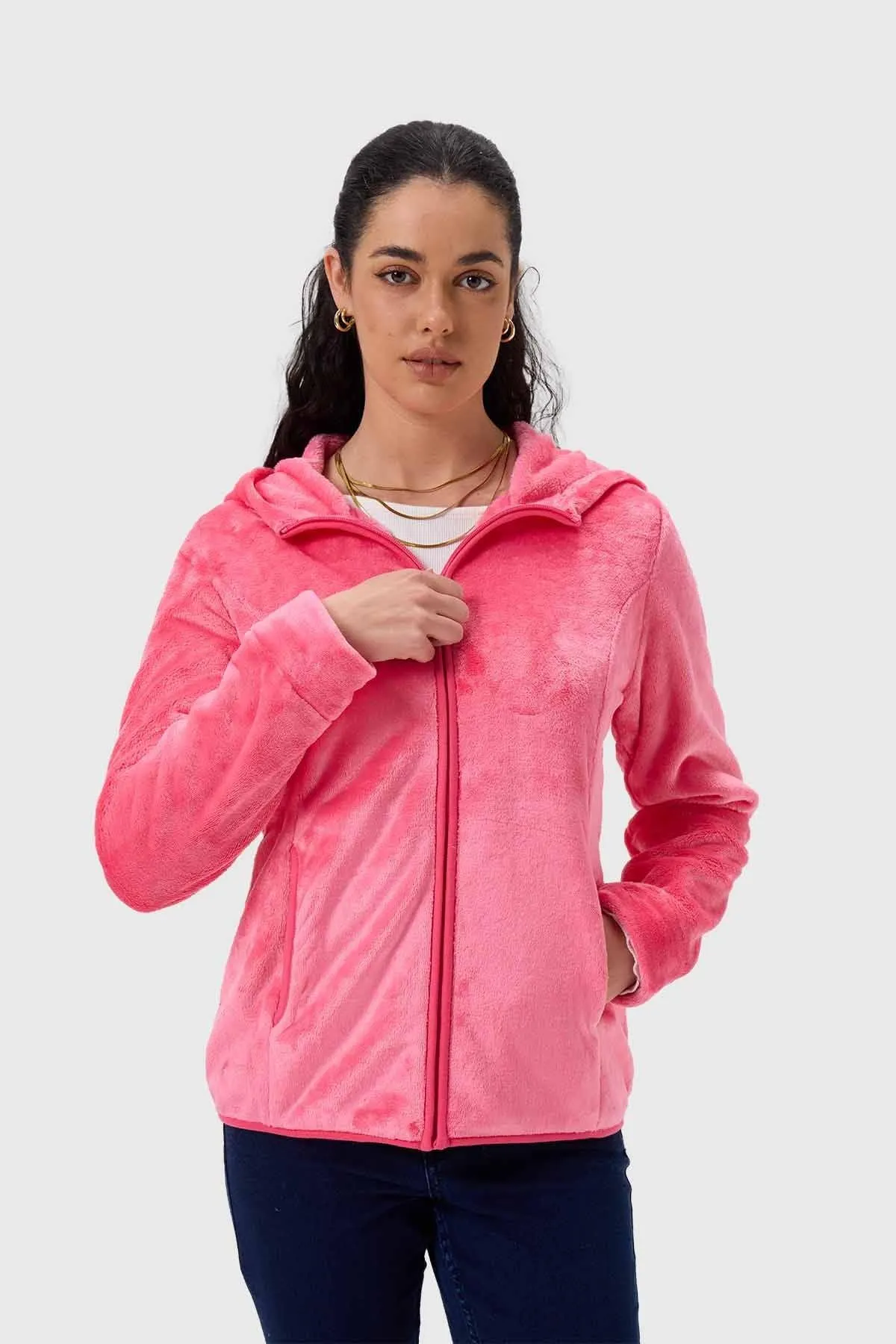 Polar Mujer Básico Rosado