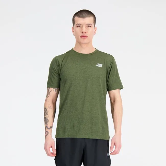 Polera Running Hombre New Balance Impact Run Verde