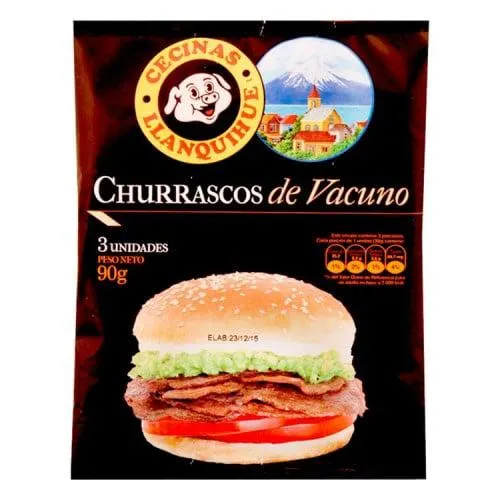 Churrasco Vacuno Llanquihue 90 Gr