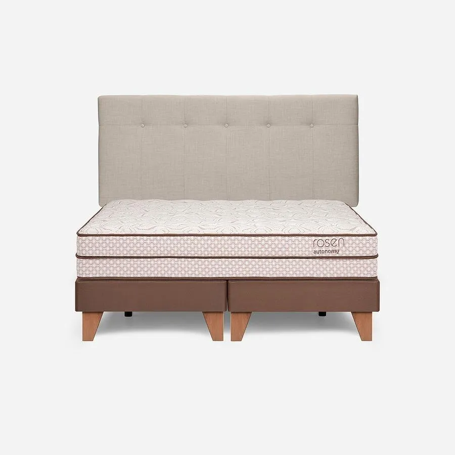 Cama Autonomy Land 2 Plazas + Respaldo New Bennet