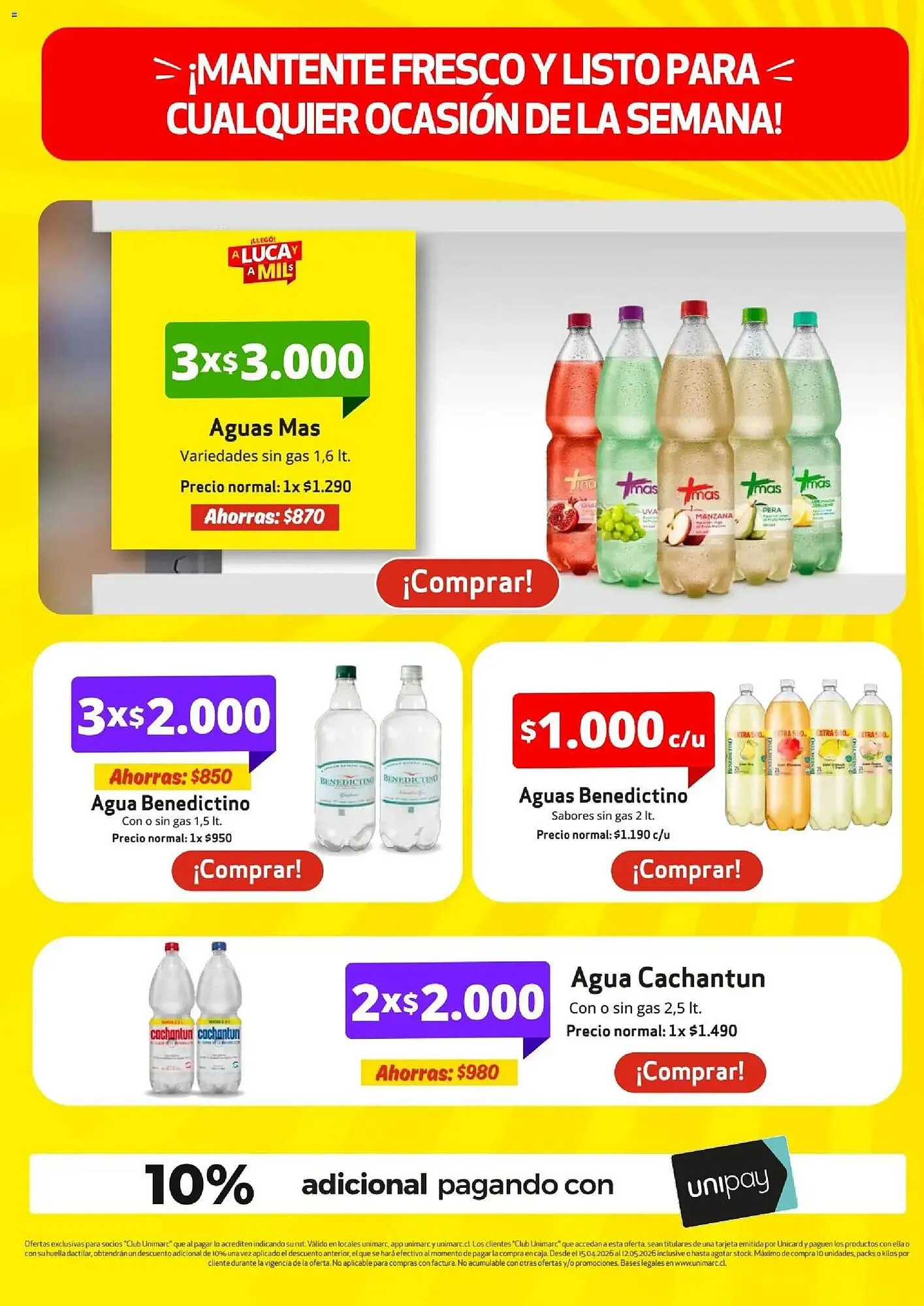 Catálogo de Catálogo Unimarc 15 de abril al 13 de mayo 2026 - Página 10