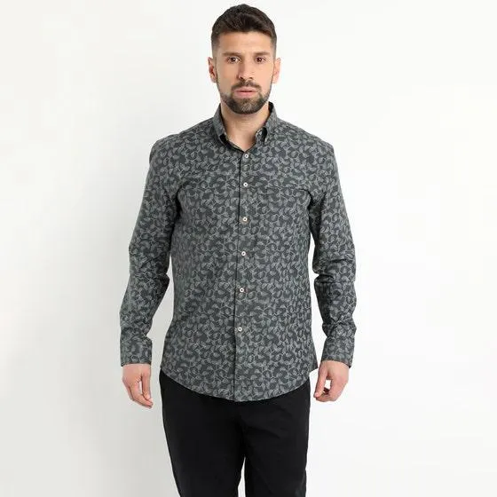 Camisa Oxford Estampada