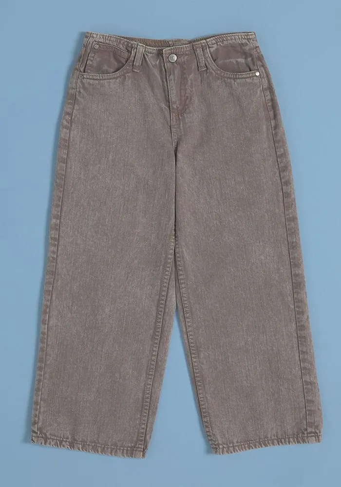 Jeans Look Desteñido Pata Ancha