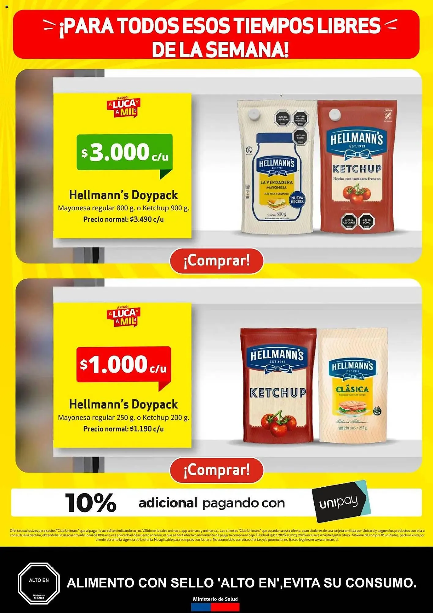 Catálogo de Catálogo Unimarc 15 de abril al 13 de mayo 2026 - Página 9