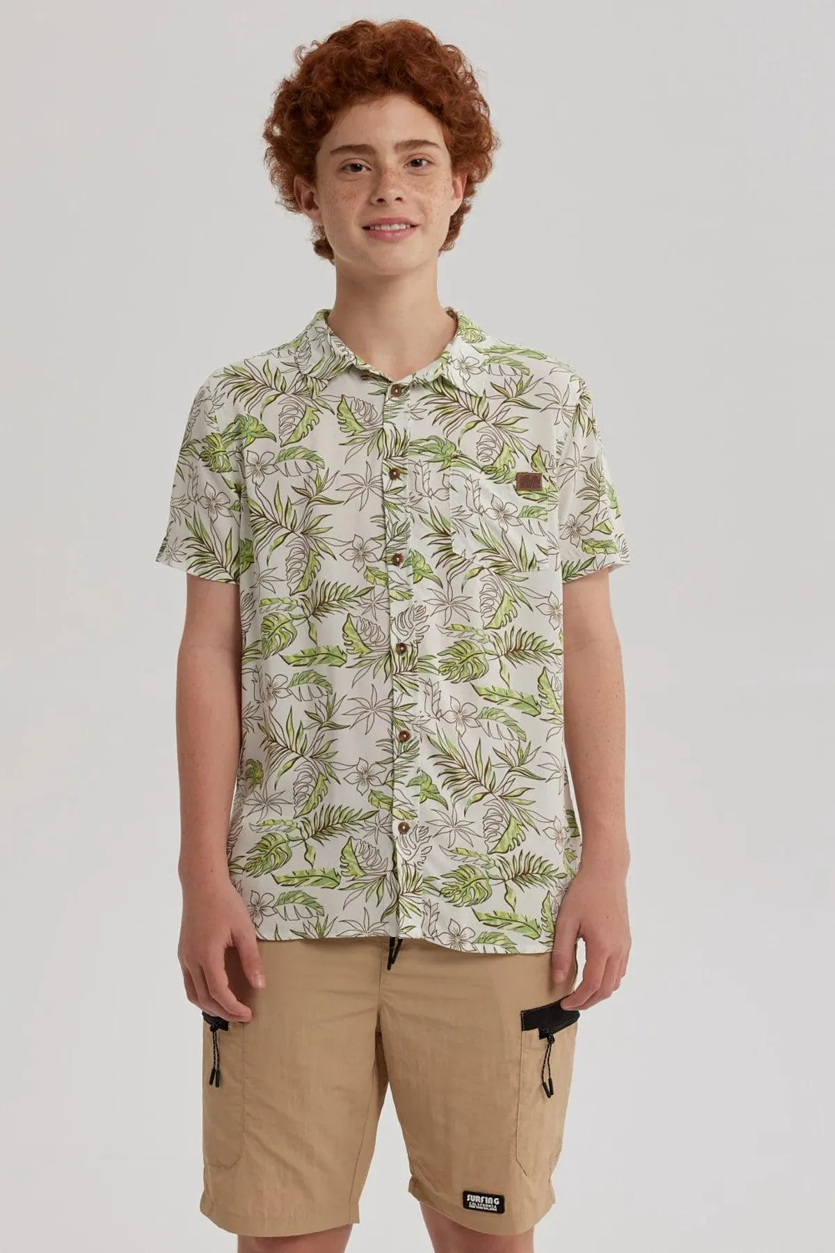 Camisa Niño Guayabera Crudo