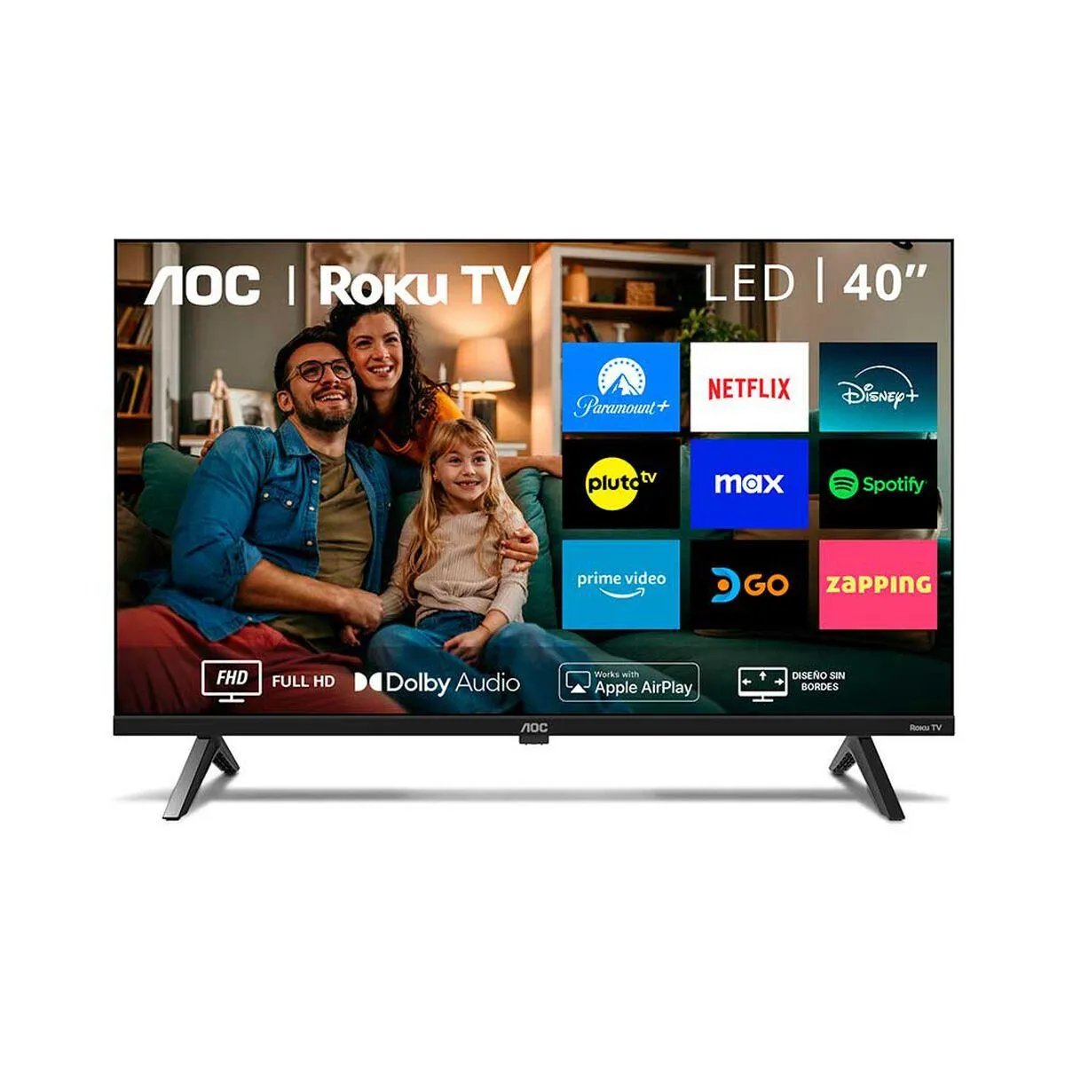 LED 40" AOC Roku TV 40S5045 Smart TV FHD