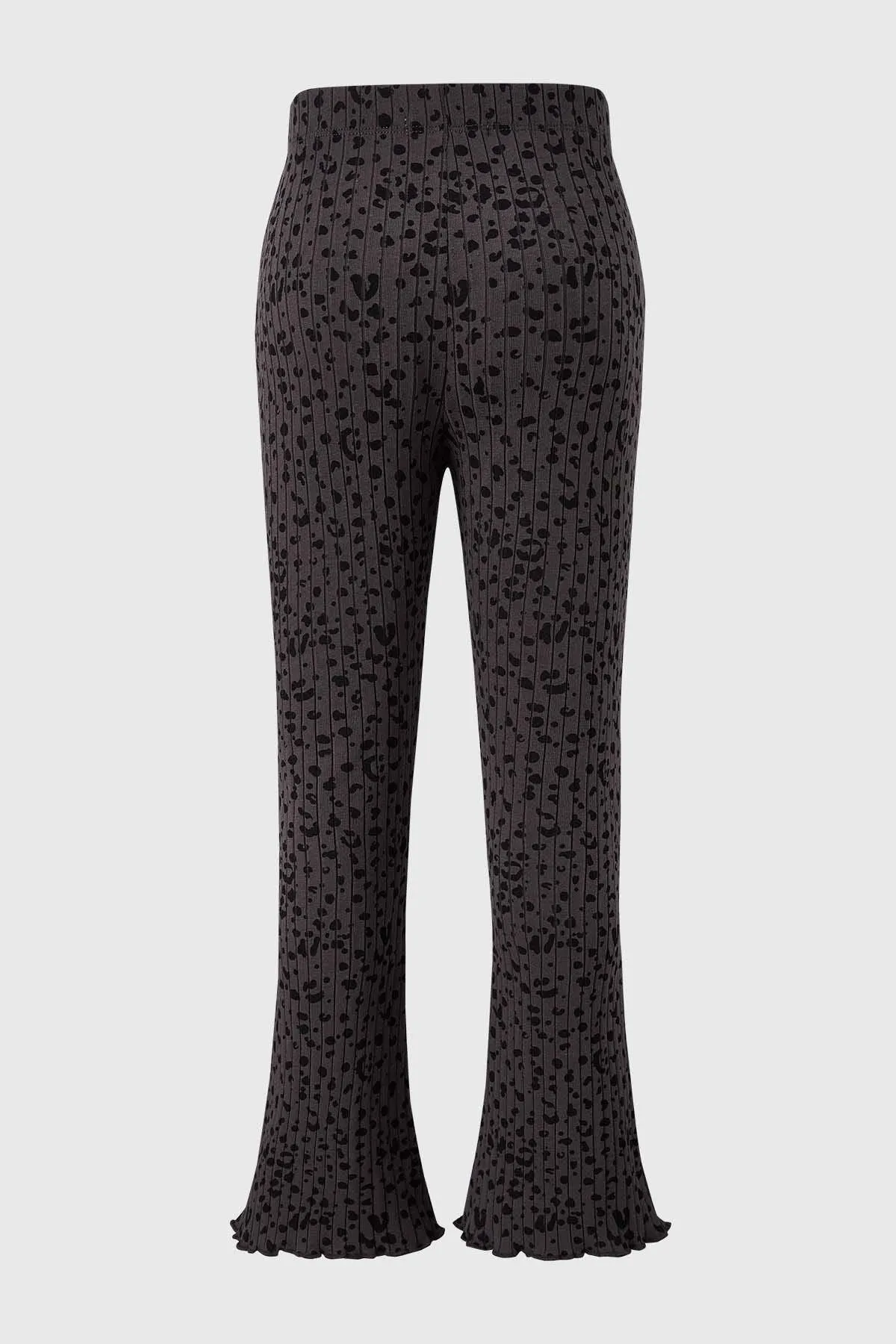 Calza Niña Con Rib Y Marengo