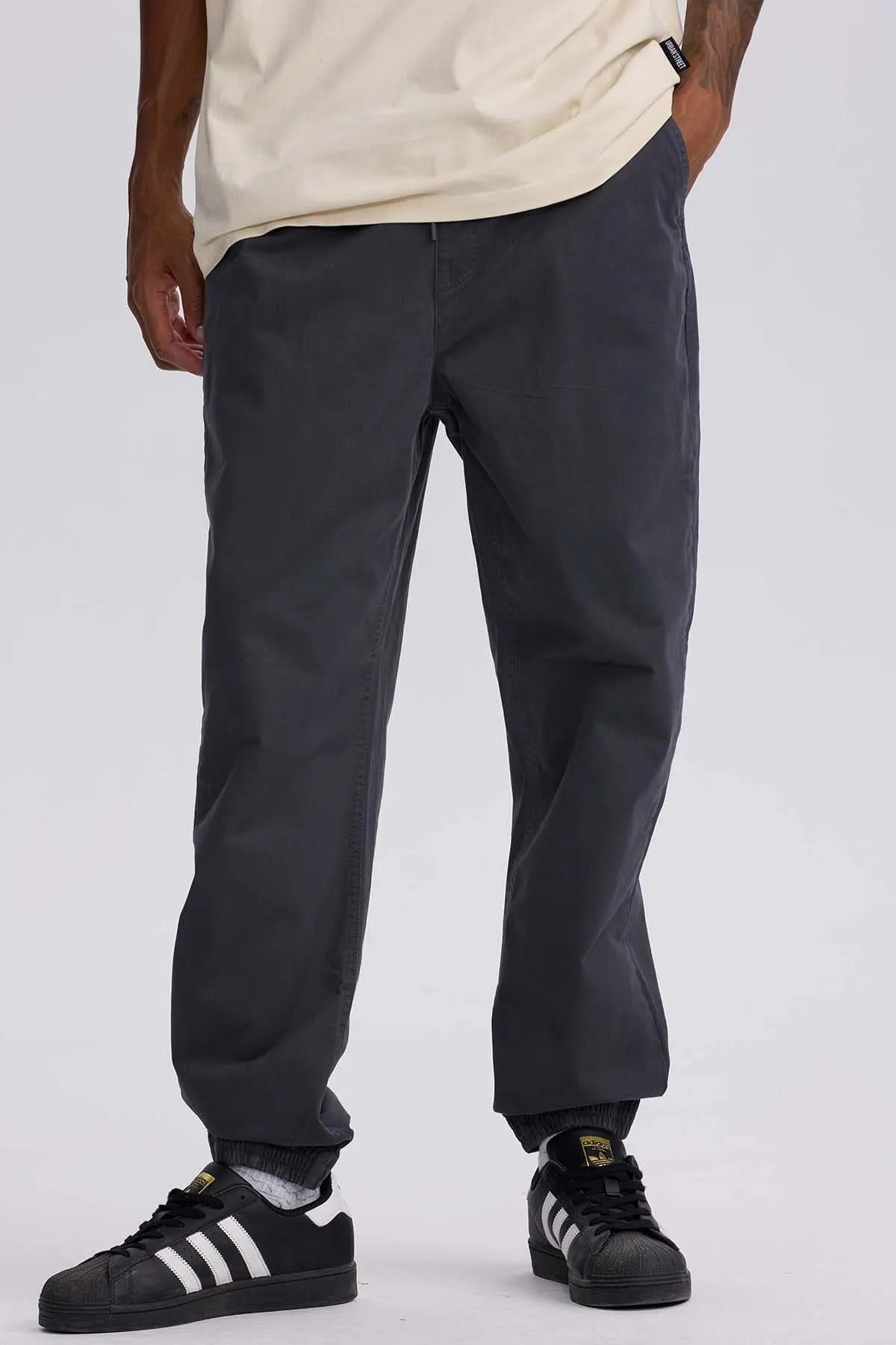 Pantalón Hombre Jogger Twill Marengo