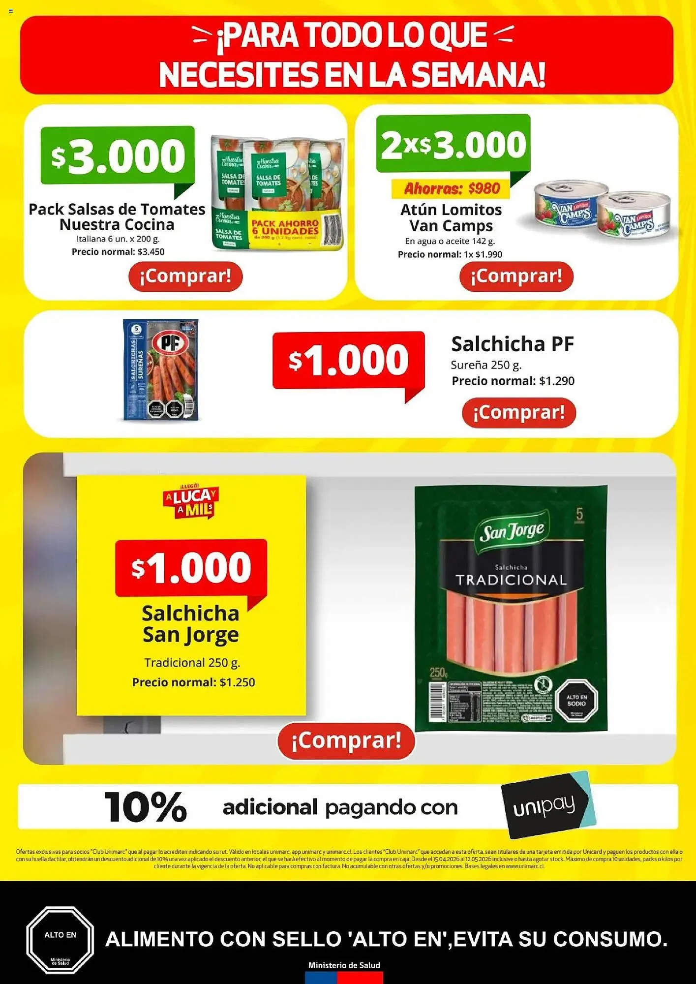 Catálogo de Catálogo Unimarc 15 de abril al 13 de mayo 2026 - Página 14