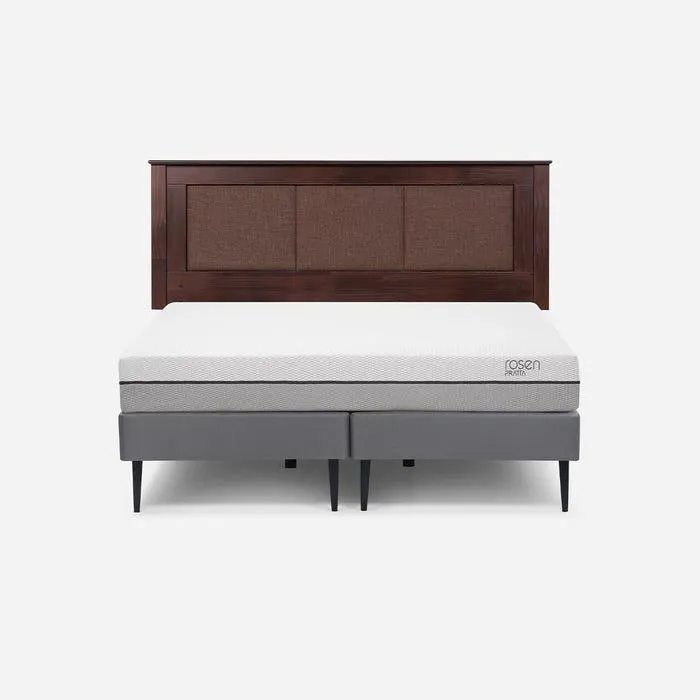 Cama Pratta 2 Plazas + Respaldo Rachel