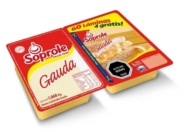 Queso gauda laminado