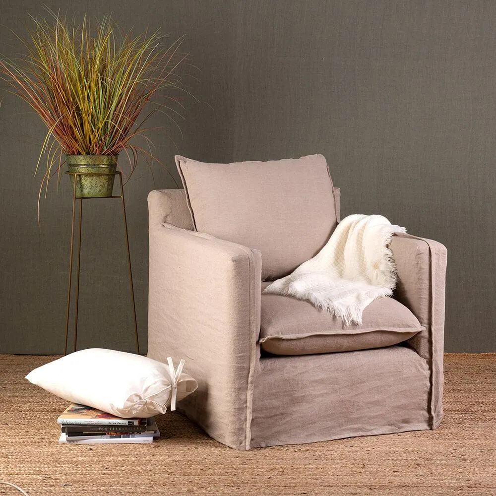 Sillón Dominga Lino Natural