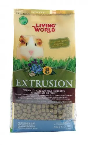 LIVING WORLD ALIMENTO EXTRUIDO CUYE 600 GR