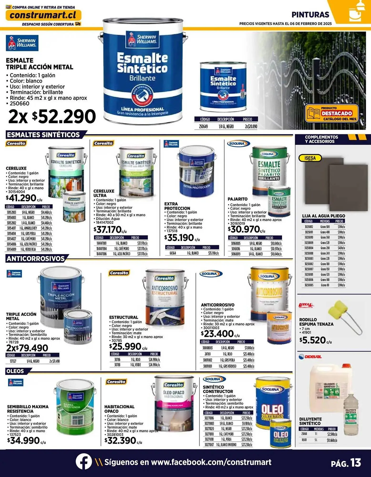 Catálogo de Catálogo Construmart 1 de febrero al 28 de febrero 2025 - Página 13