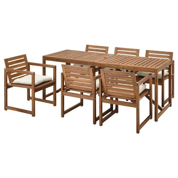 NÄMMARÖ Juego de terraza 6 sillas